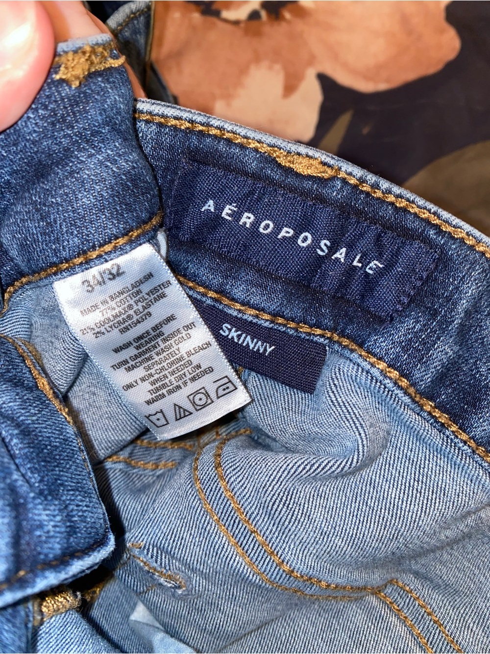 Aeropostale Men's Skinny Jeans Blue